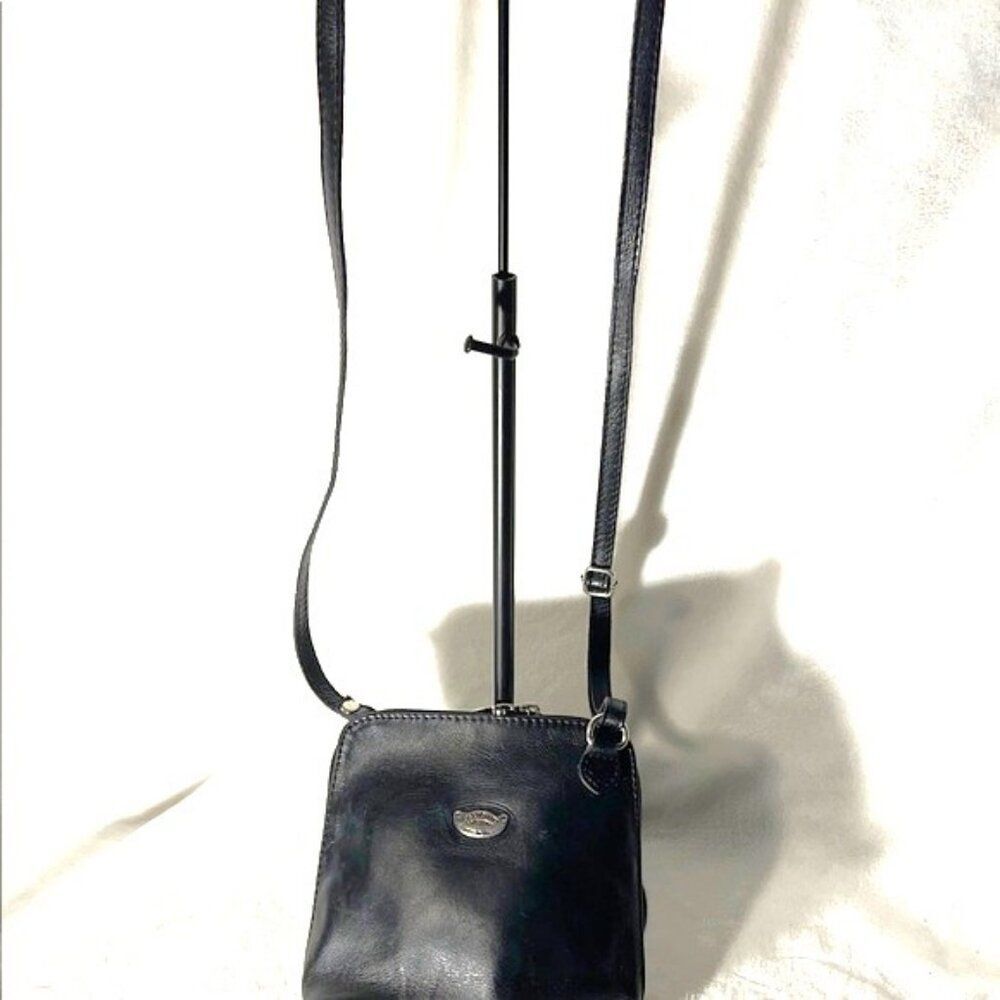 L'Artigiano Sorrentino Italy Black Crossbody Bag